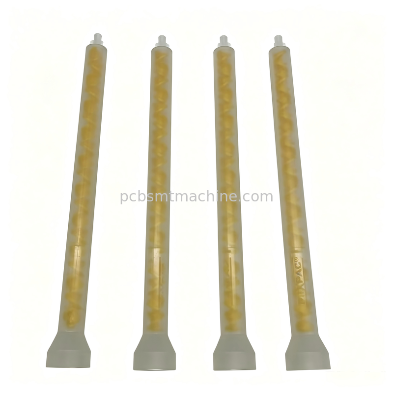 MIXPAC MS08-19-R SMT PCB 1500PSI 압력 분배용 19 요소 노란색 POM 정적 믹서