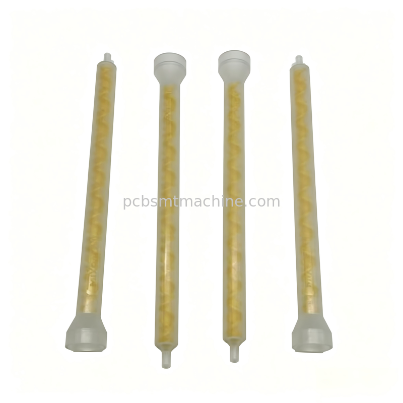 MIXPAC MS08-19-R SMT PCB 1500PSI 압력 분배용 19 요소 노란색 POM 정적 믹서