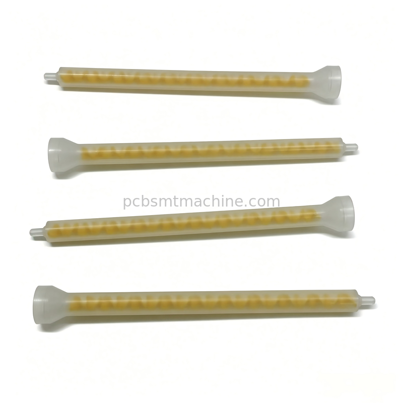 MIXPAC MS08-19-R SMT PCB 1500PSI 압력 분배용 19 요소 노란색 POM 정적 믹서