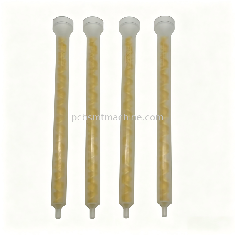 MIXPAC MS08-19-R SMT PCB 1500PSI 압력 분배용 19 요소 노란색 POM 정적 믹서