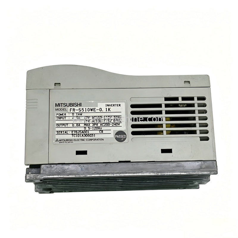 Mitsubishi Electric FR-S510WE-0.1K 0.1 kW 단상 VFD 인버터 (SMT 기계용 RS-485 통신 기능 포함)