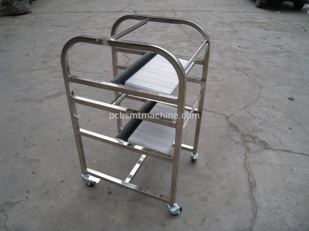 2 층과 40개 슬롯으로 설계된 뒤레이블 L600*W700*H1180MM 스테인레스 강 지멘스 X 계열 공급 장치 카트