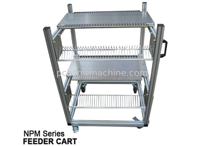 Durable aluminum frame PANASONIC CM402, CM602, and NPM Feeder Cart, 2 layers and 30 feeder slots in each layer